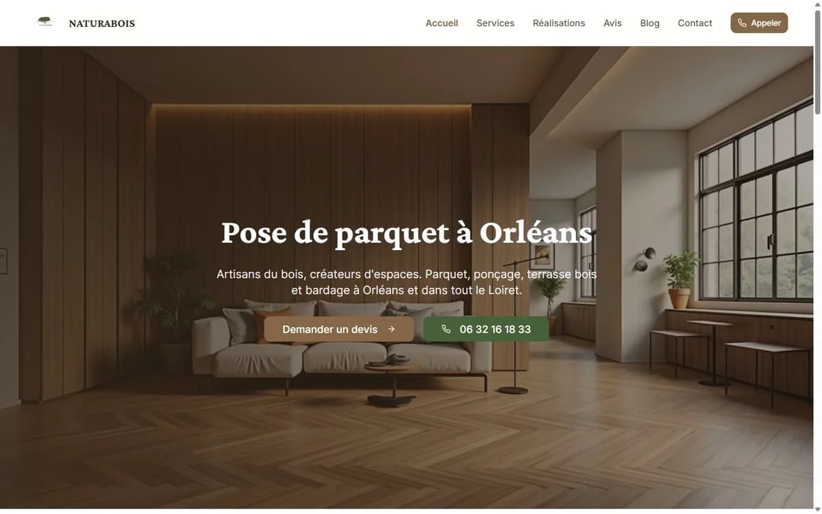 Capture du site NATURABOIS
